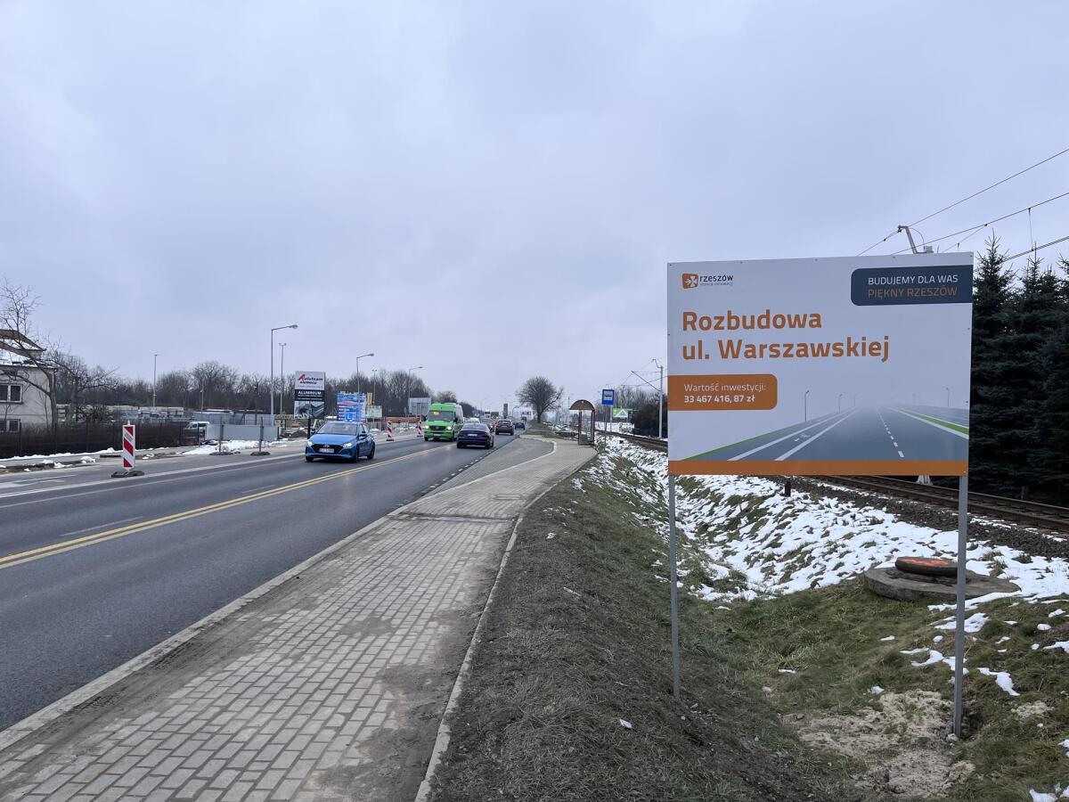 Rozbudowa ul. Warszawskiej [styczeń 2023]